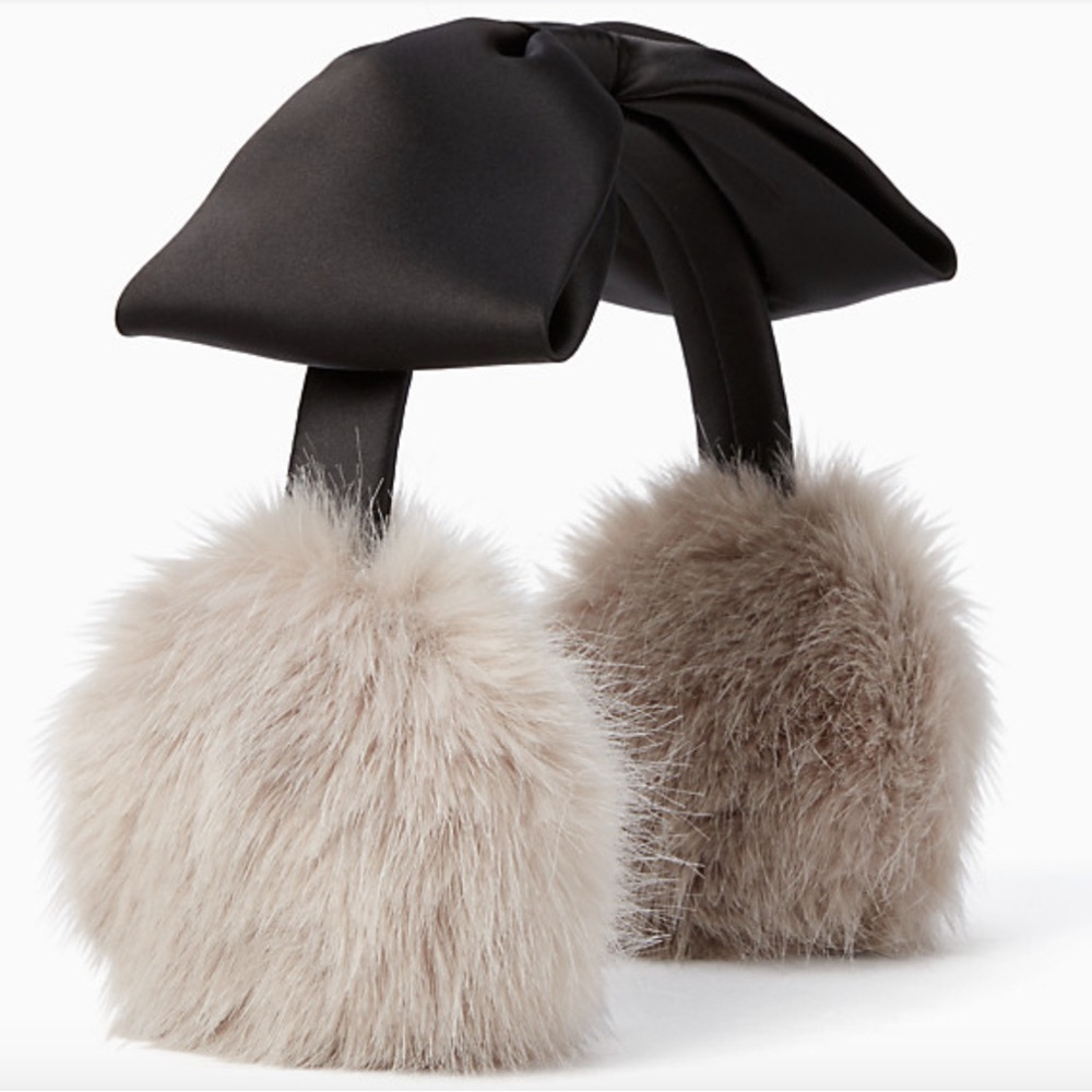 Kate Spade Satin Bow Ear Muffs